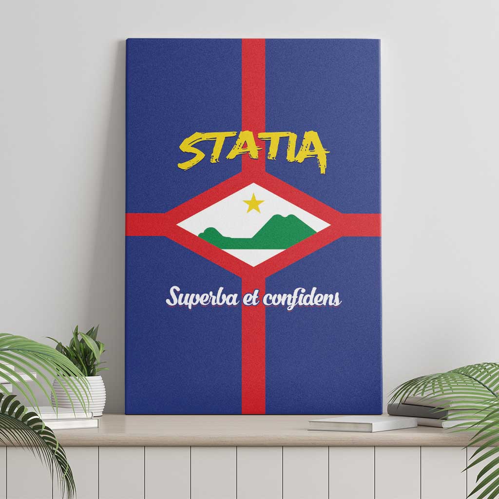 Statia Canvas Wall Art Sint Eustatius Coat Of Arms