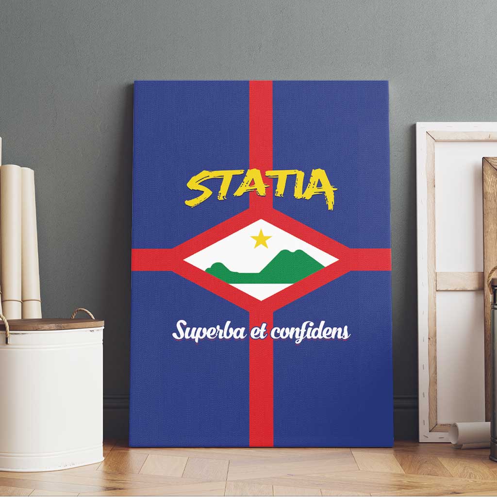 Statia Canvas Wall Art Sint Eustatius Coat Of Arms