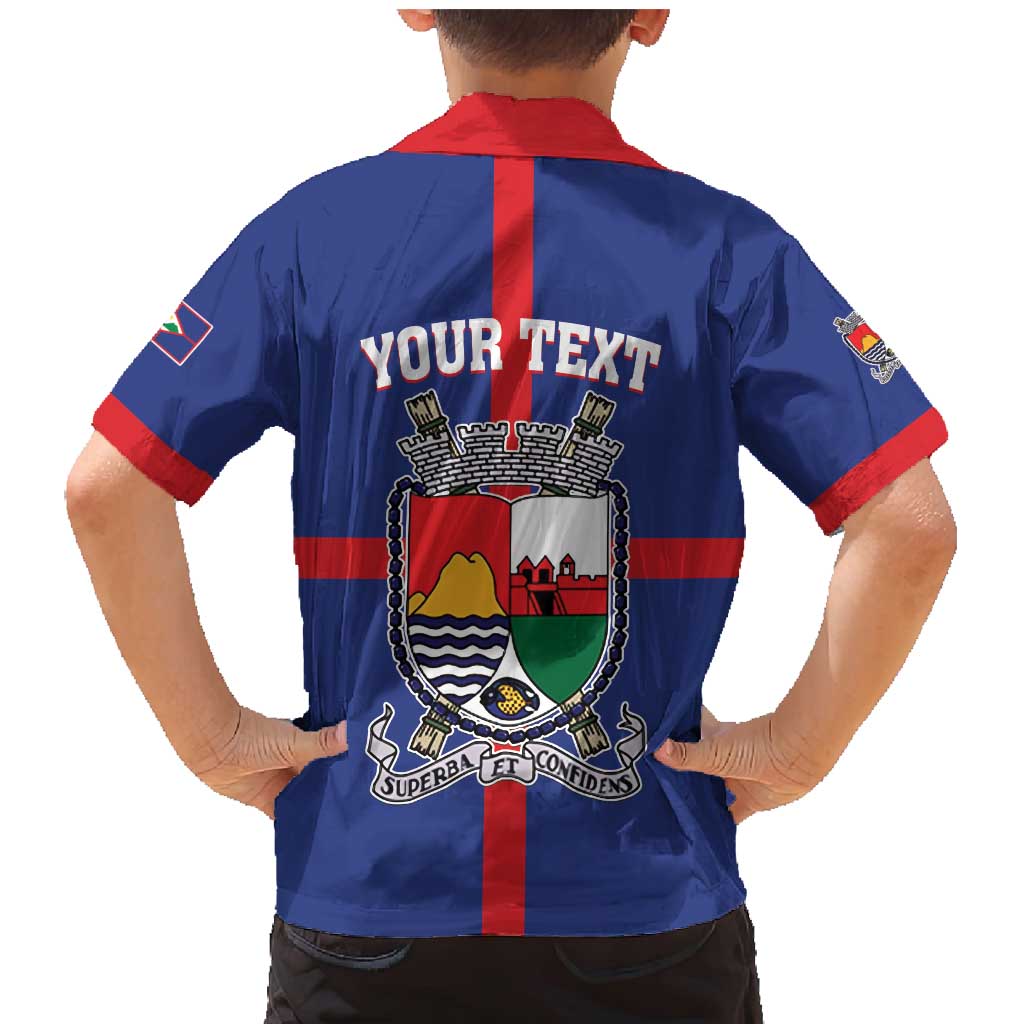 Personalised Statia Family Matching Mermaid Dress and Hawaiian Shirt Sint Eustatius Coat Of Arms