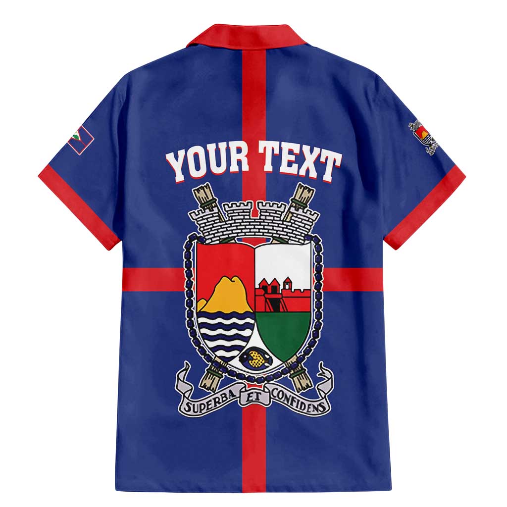 Personalised Statia Family Matching Mermaid Dress and Hawaiian Shirt Sint Eustatius Coat Of Arms