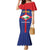 Personalised Statia Family Matching Mermaid Dress and Hawaiian Shirt Sint Eustatius Coat Of Arms