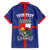 Personalised Statia Family Matching Off Shoulder Maxi Dress and Hawaiian Shirt Sint Eustatius Coat Of Arms