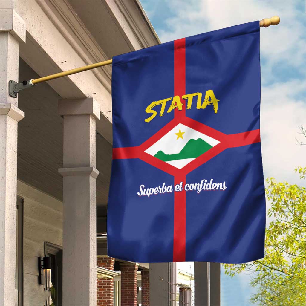 Statia Garden Flag Sint Eustatius Coat Of Arms