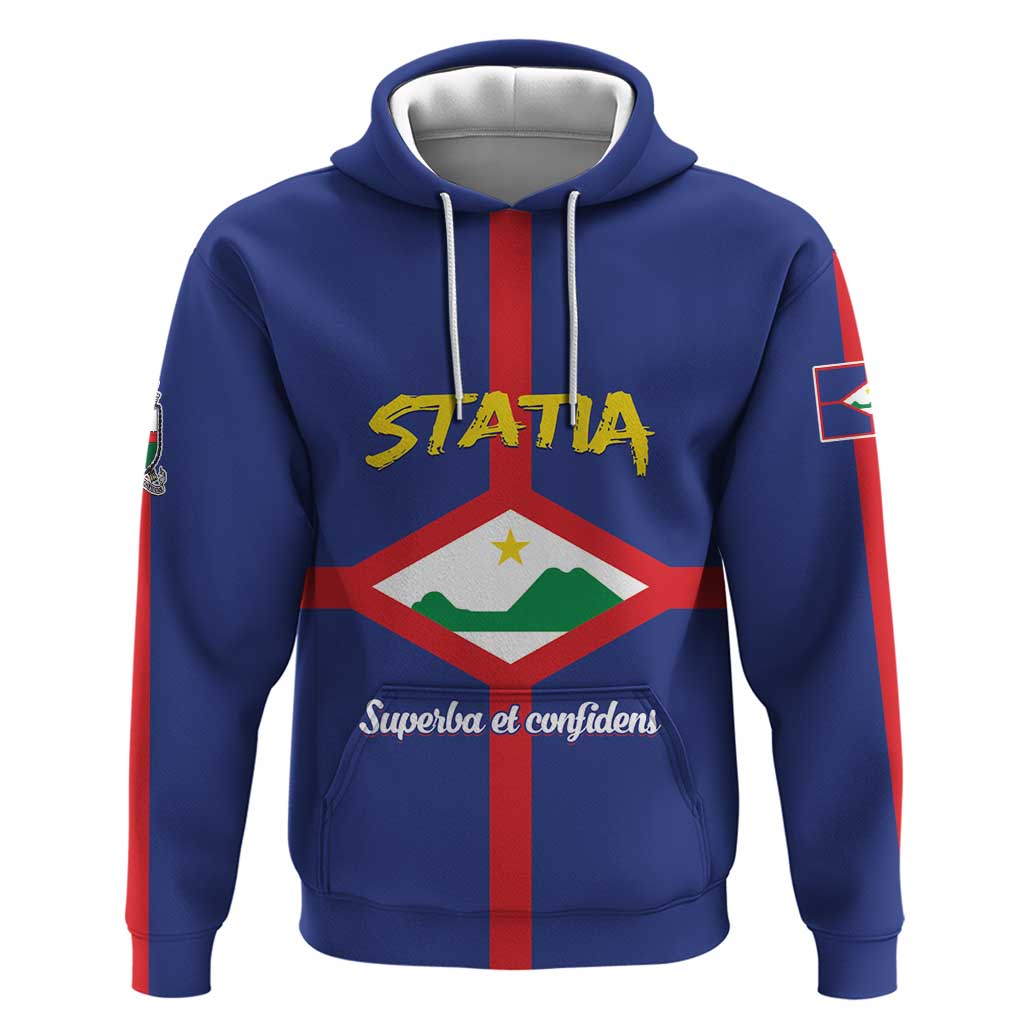 Personalised Statia Hoodie Sint Eustatius Coat Of Arms