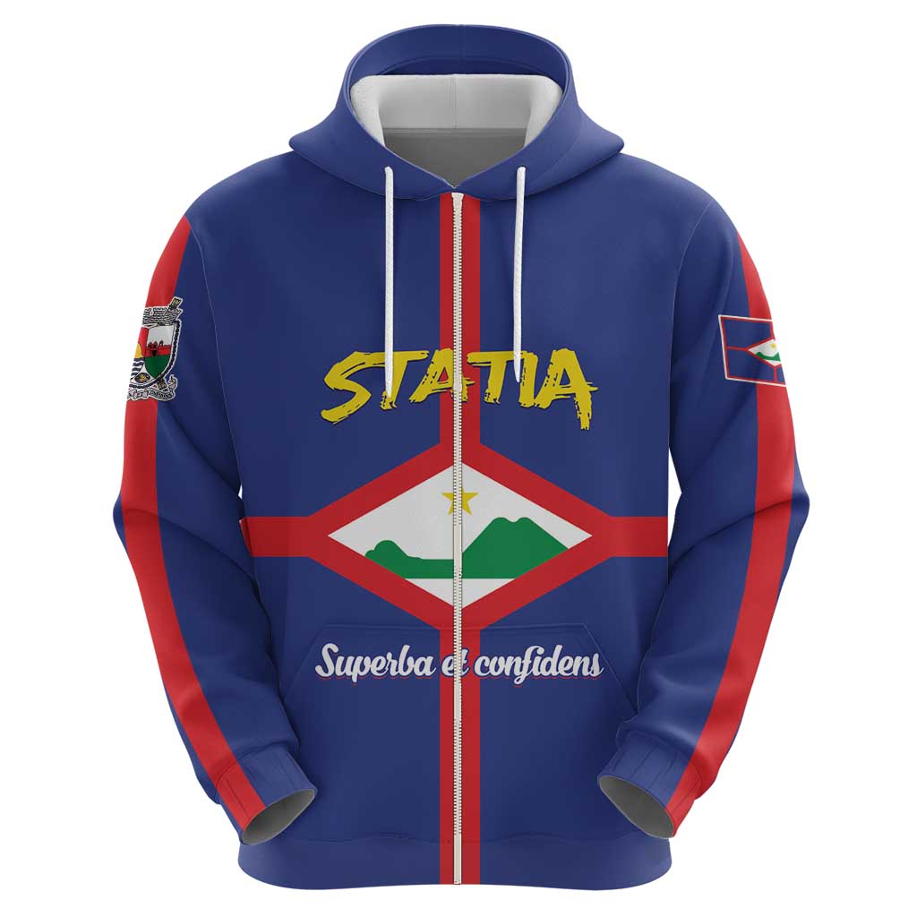 Personalised Statia Hoodie Sint Eustatius Coat Of Arms