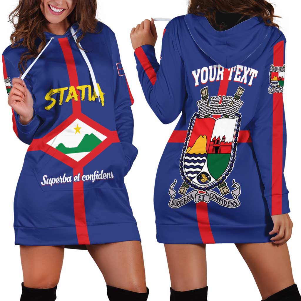 Personalised Statia Hoodie Dress Sint Eustatius Coat Of Arms