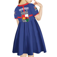 Personalised Statia Kid Short Sleeve Dress Sint Eustatius Coat Of Arms