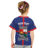 Personalised Statia Kid T Shirt Sint Eustatius Coat Of Arms