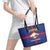 Statia Leather Tote Bag Sint Eustatius Coat Of Arms