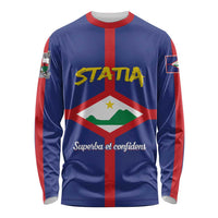 Personalised Statia Long Sleeve Shirt Sint Eustatius Coat Of Arms