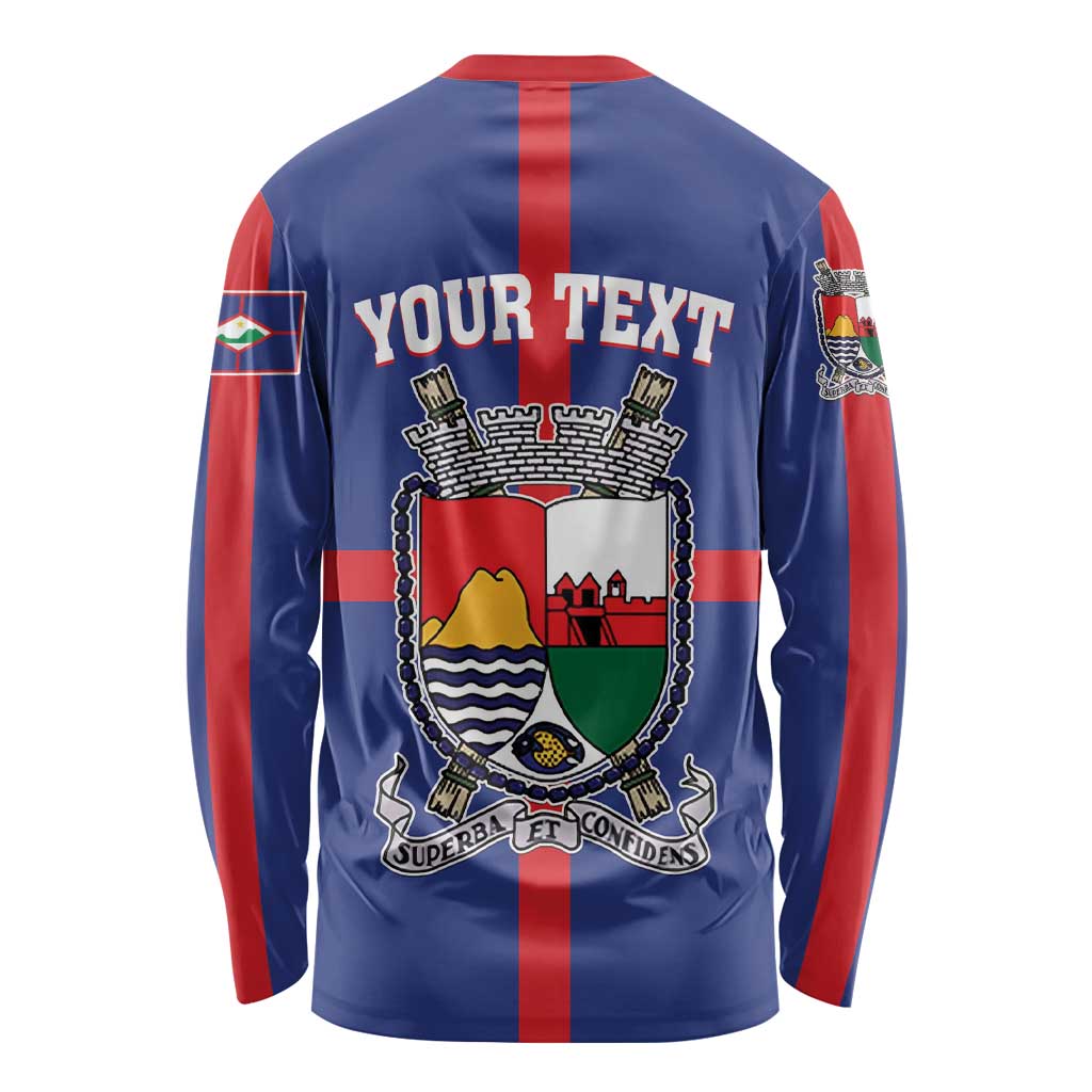 Personalised Statia Long Sleeve Shirt Sint Eustatius Coat Of Arms