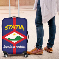 Statia Luggage Cover Sint Eustatius Coat Of Arms