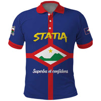 Personalised Statia Polo Shirt Sint Eustatius Coat Of Arms