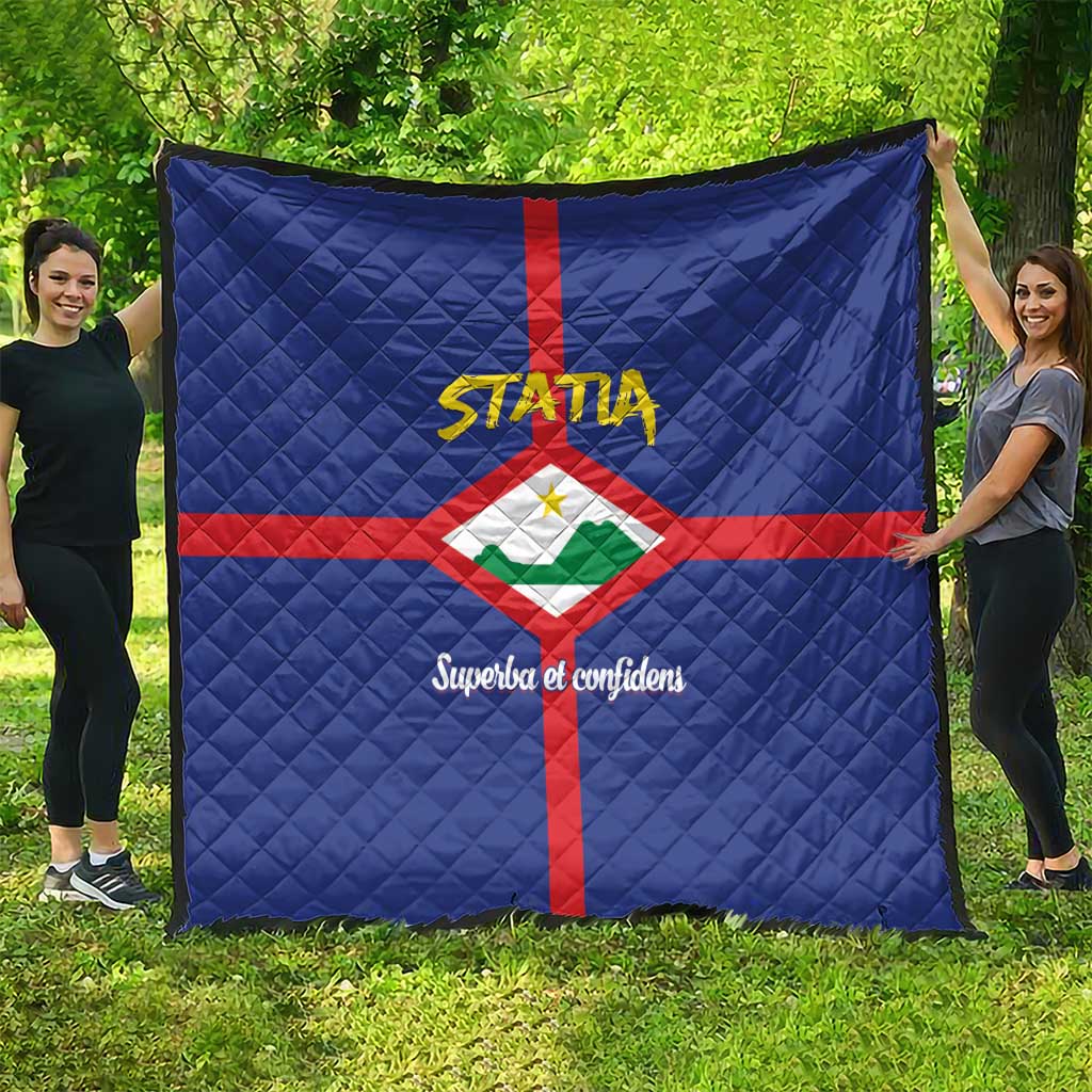 Statia Quilt Sint Eustatius Coat Of Arms - Wonder Print Shop