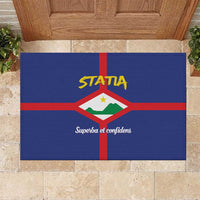 Statia Rubber Doormat Sint Eustatius Coat Of Arms - Wonder Print Shop