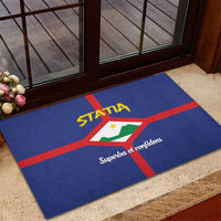 Statia Rubber Doormat Sint Eustatius Coat Of Arms - Wonder Print Shop