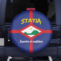 Statia Spare Tire Cover Sint Eustatius Coat Of Arms - Wonder Print Shop
