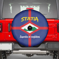 Statia Spare Tire Cover Sint Eustatius Coat Of Arms - Wonder Print Shop