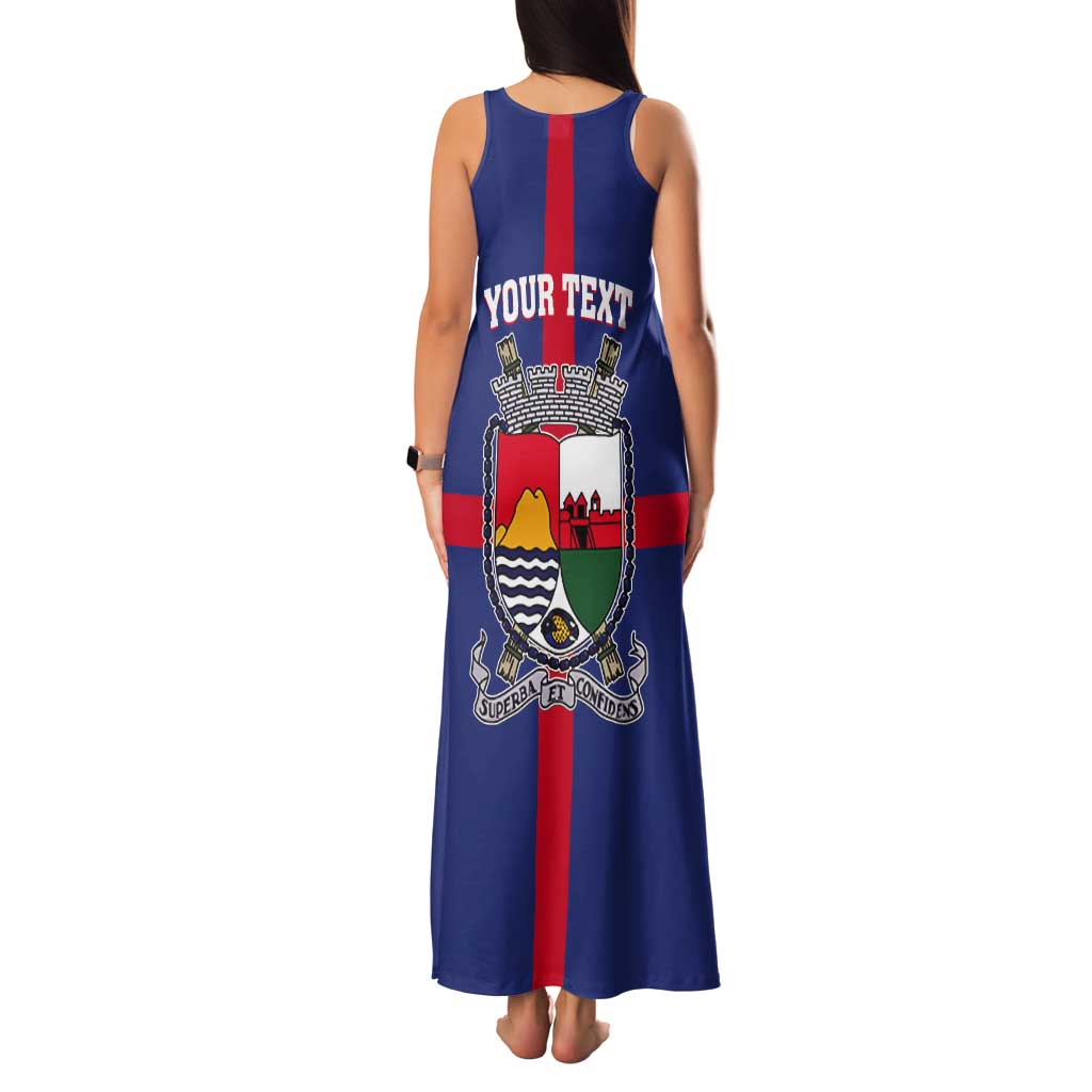 Personalised Statia Tank Maxi Dress Sint Eustatius Coat Of Arms - Wonder Print Shop