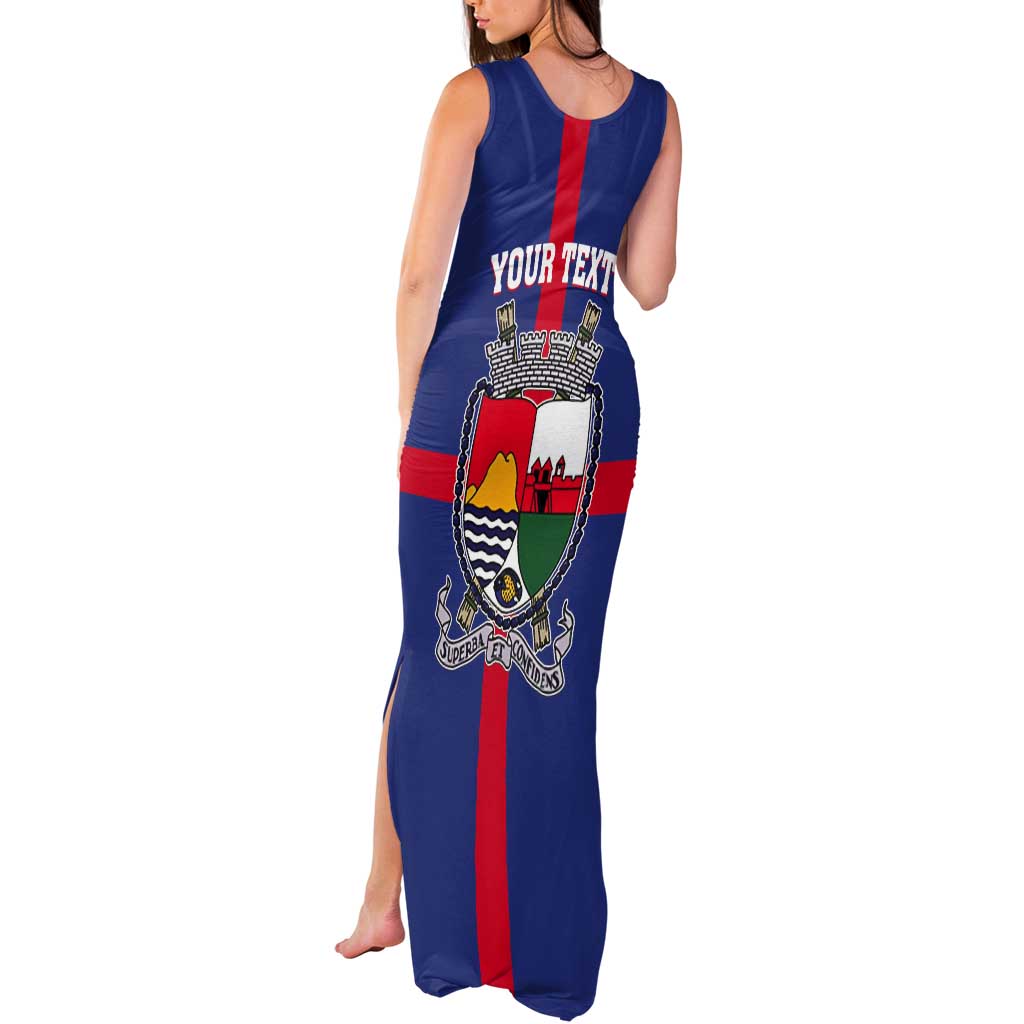 Personalised Statia Tank Maxi Dress Sint Eustatius Coat Of Arms - Wonder Print Shop