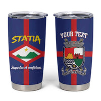 Personalised Statia Tumbler Cup Sint Eustatius Coat Of Arms - Wonder Print Shop