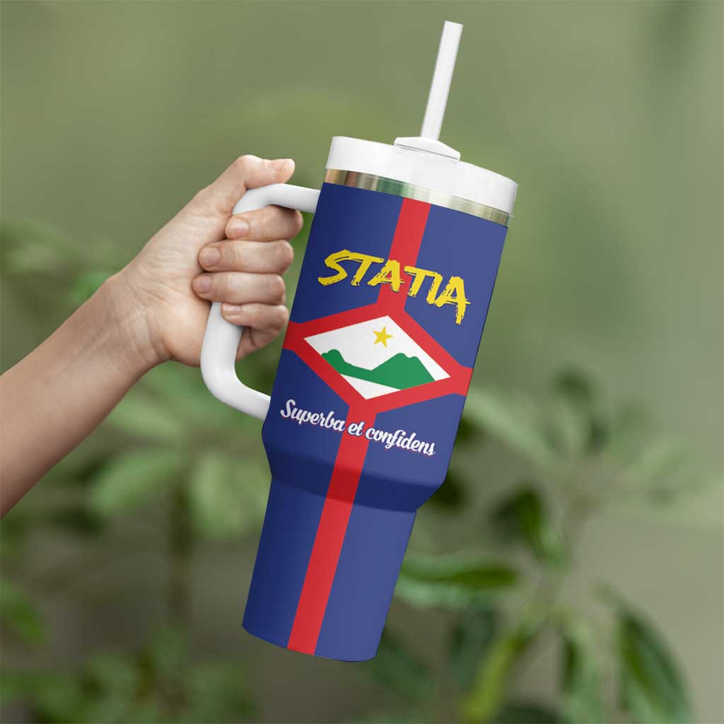 Personalised Statia Tumbler With Handle Sint Eustatius Coat Of Arms - Wonder Print Shop