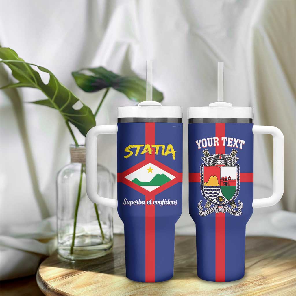 Personalised Statia Tumbler With Handle Sint Eustatius Coat Of Arms - Wonder Print Shop