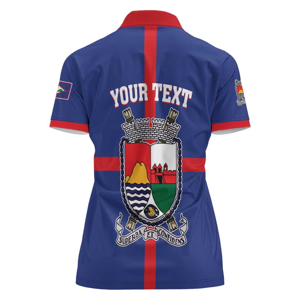 Personalised Statia Women Polo Shirt Sint Eustatius Coat Of Arms - Wonder Print Shop