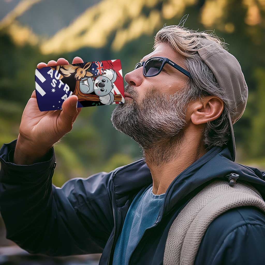 Personalised Australia Kangaroo Koala Together 4 in 1 Can Cooler Tumbler Special Edition