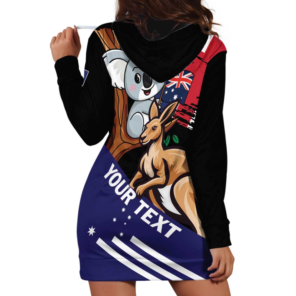 Personalised Australia Kangaroo Koala Together Hoodie Dress Special Edition