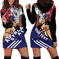 Personalised Australia Kangaroo Koala Together Hoodie Dress Special Edition