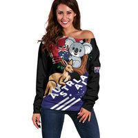 Personalised Australia Kangaroo Koala Together Off Shoulder Sweater Special Edition
