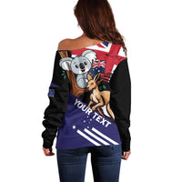 Personalised Australia Kangaroo Koala Together Off Shoulder Sweater Special Edition