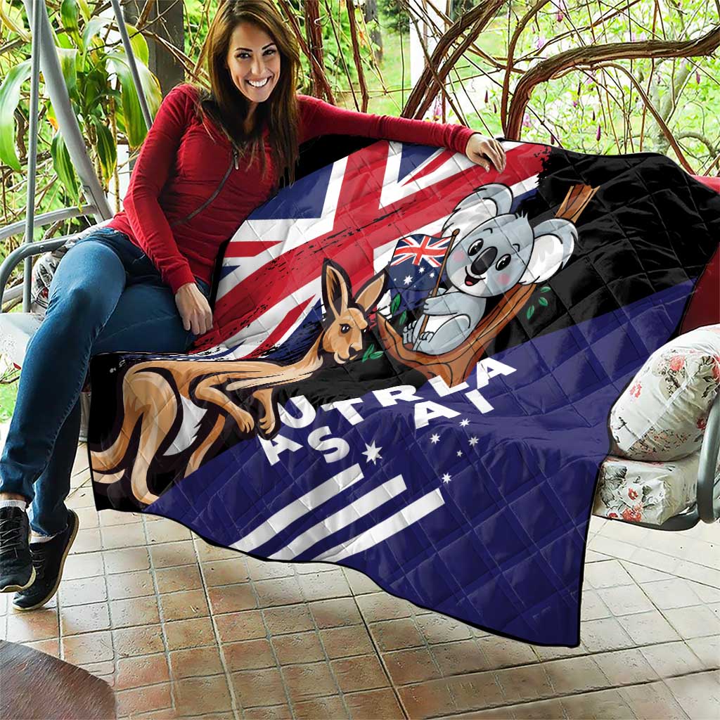 Australia Kangaroo Koala Together Quilt Special Edition - Wonder Print Shop