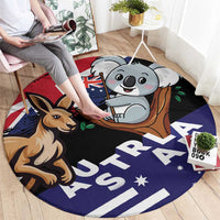 Australia Kangaroo Koala Together Round Carpet Special Edition - Wonder Print Shop
