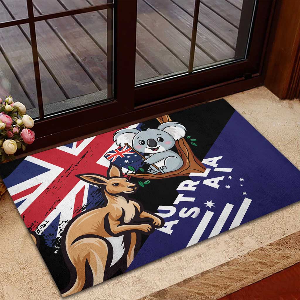 Australia Kangaroo Koala Together Rubber Doormat Special Edition - Wonder Print Shop