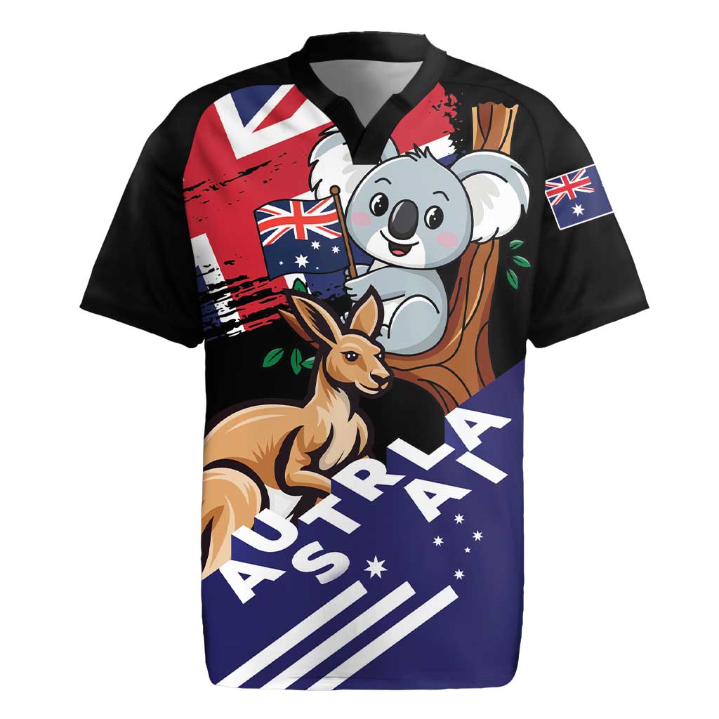 Personalised Australia Kangaroo Koala Together Rugby Jersey Special Edition - Wonder Print Shop