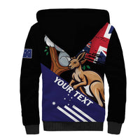 Personalised Australia Kangaroo Koala Together Sherpa Hoodie Special Edition - Wonder Print Shop