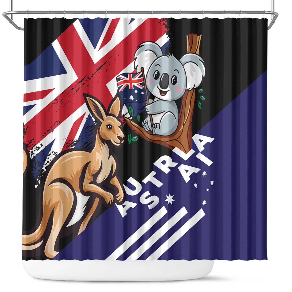Australia Kangaroo Koala Together Shower Curtain Special Edition - Wonder Print Shop