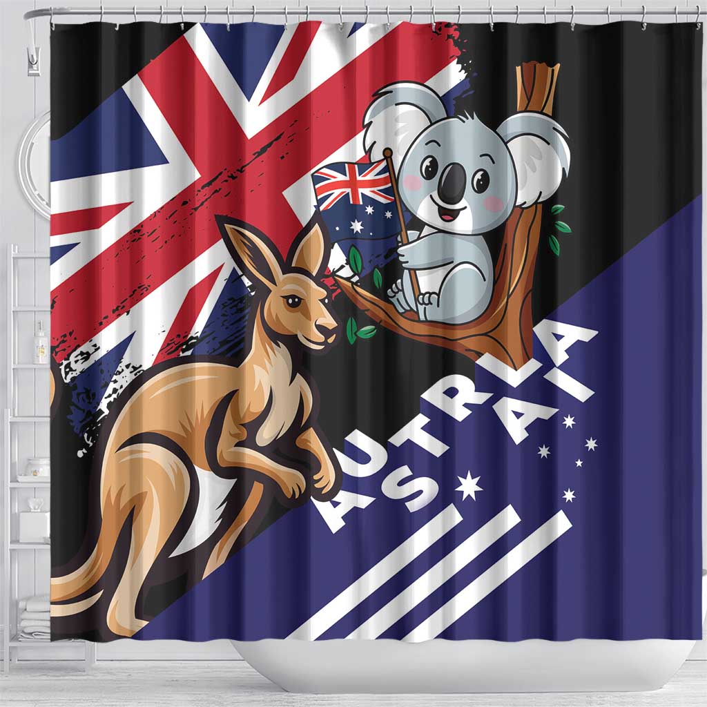 Australia Kangaroo Koala Together Shower Curtain Special Edition - Wonder Print Shop