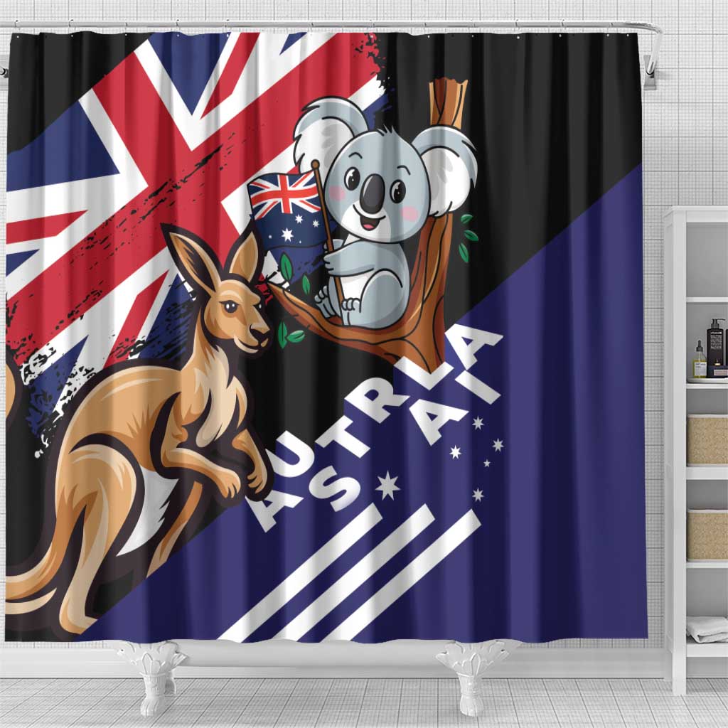 Australia Kangaroo Koala Together Shower Curtain Special Edition - Wonder Print Shop
