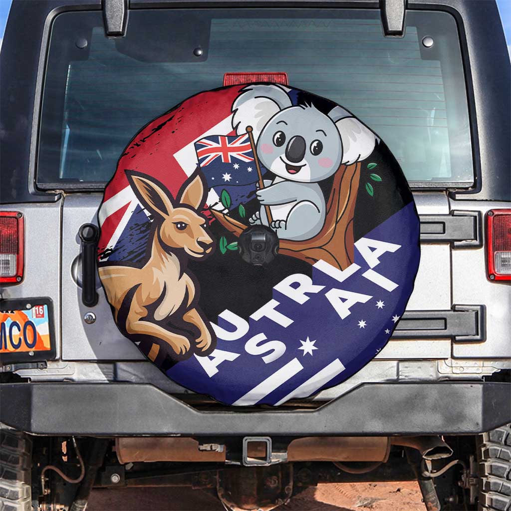 Australia Kangaroo Koala Together Spare Tire Cover Special Edition - Wonder Print Shop