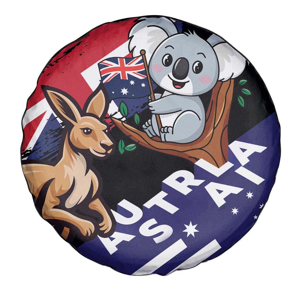 Australia Kangaroo Koala Together Spare Tire Cover Special Edition - Wonder Print Shop