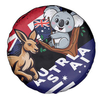 Australia Kangaroo Koala Together Spare Tire Cover Special Edition - Wonder Print Shop