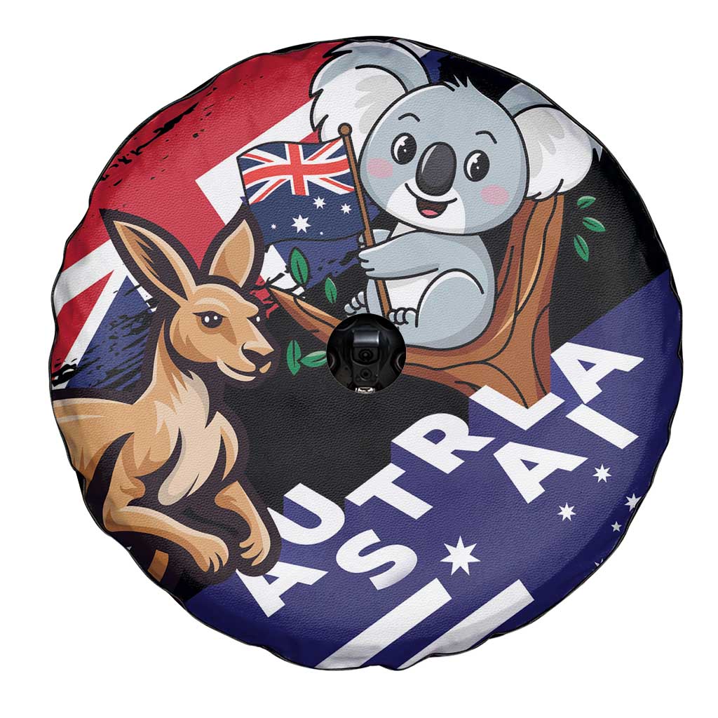 Australia Kangaroo Koala Together Spare Tire Cover Special Edition - Wonder Print Shop