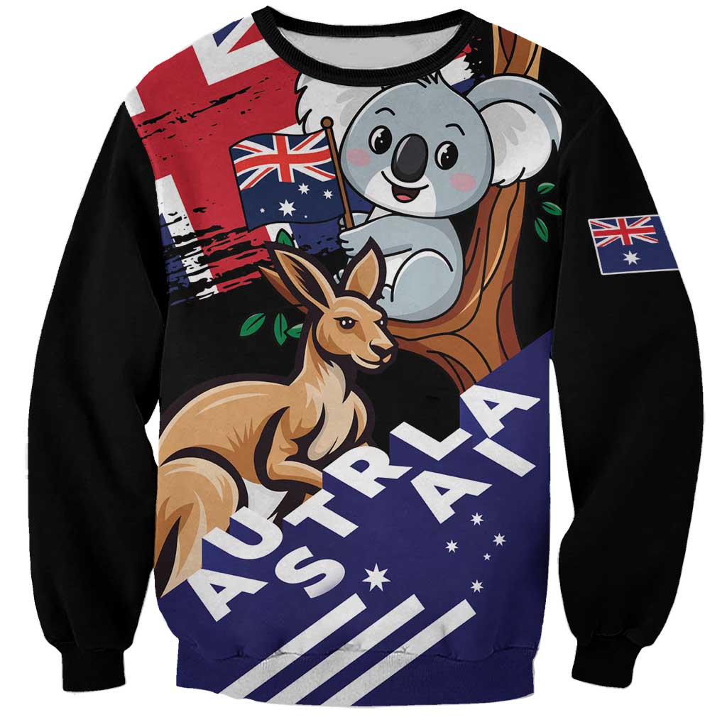 Personalised Australia Kangaroo Koala Together Sweatshirt Special Edition - Wonder Print Shop