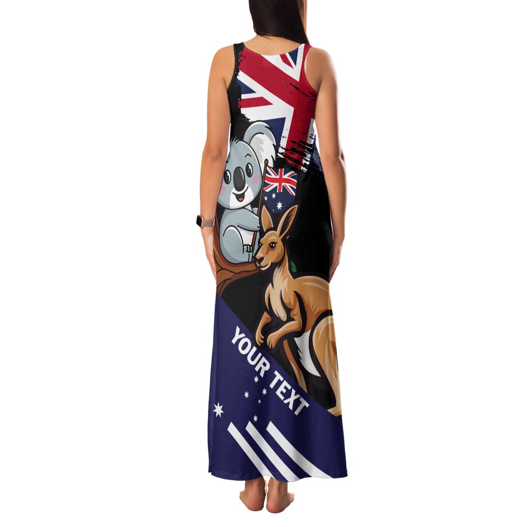 Personalised Australia Kangaroo Koala Together Tank Maxi Dress Special Edition - Wonder Print Shop