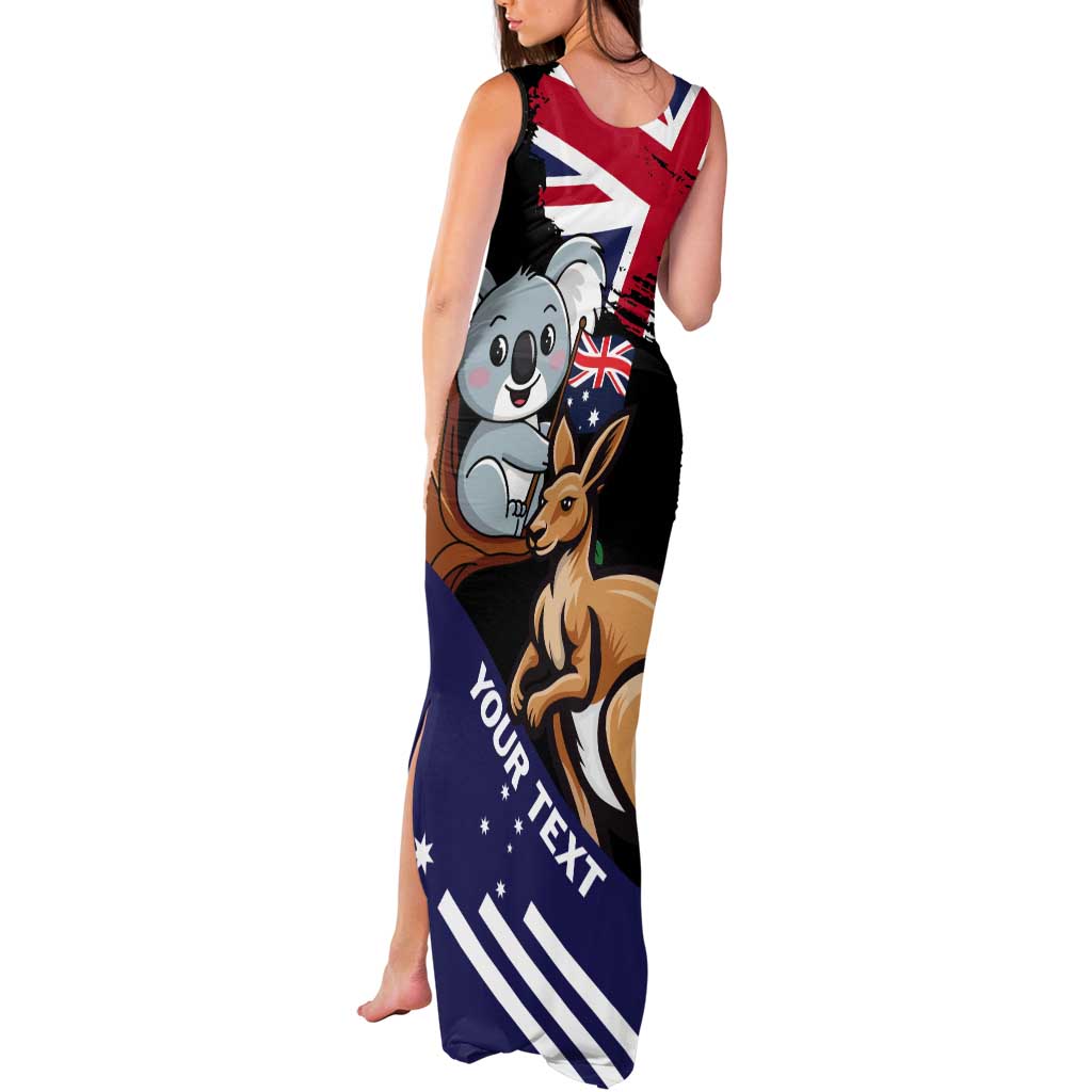 Personalised Australia Kangaroo Koala Together Tank Maxi Dress Special Edition - Wonder Print Shop