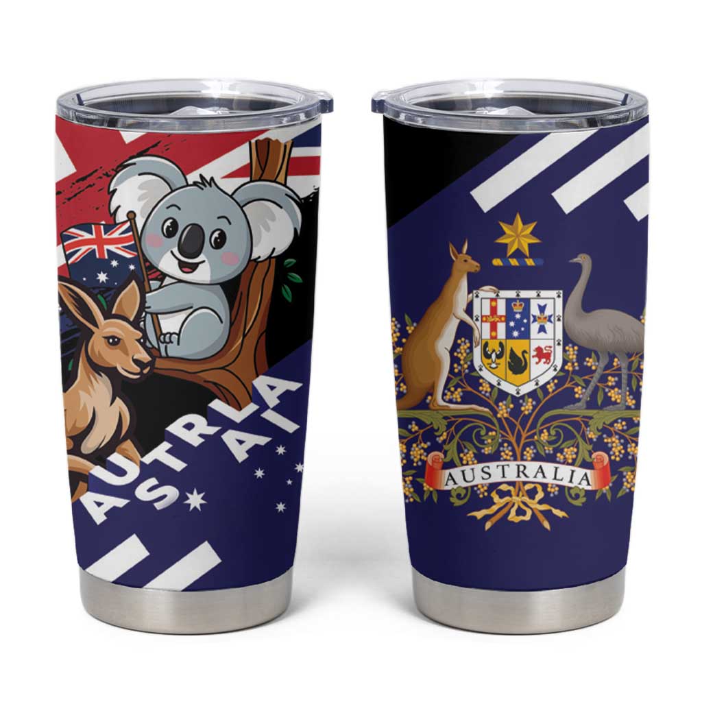 Personalised Australia Kangaroo Koala Together Tumbler Cup Special Edition - Wonder Print Shop