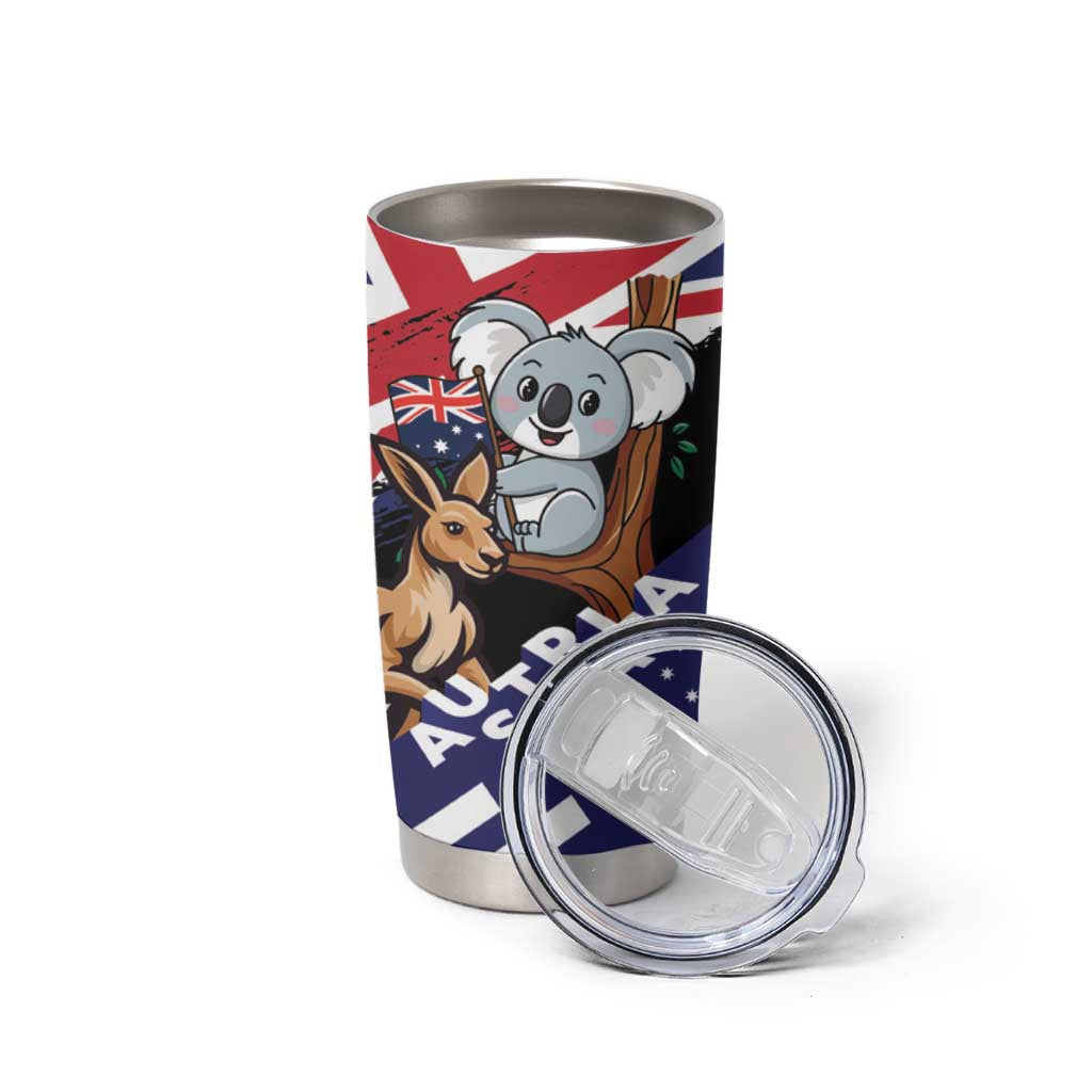 Personalised Australia Kangaroo Koala Together Tumbler Cup Special Edition - Wonder Print Shop